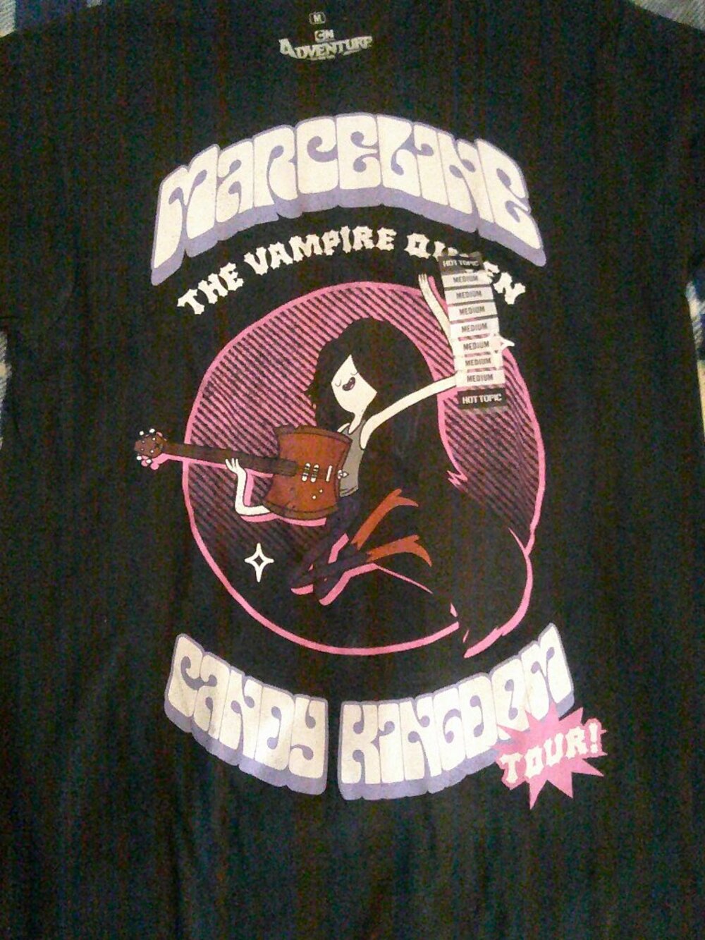 Adventure Time Marceline Concert Tour Medium T Shirt-NWT-2 Available